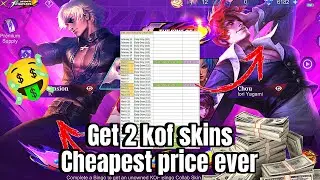 Cheapest way to get 2 KOF SKIN | GIVEAWAYS ANNOUNCEMENT