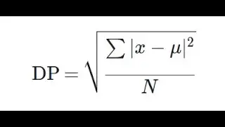 Calculo desvio padrão usando python