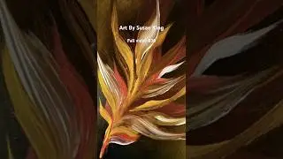 #shorts Botanical Acrylic Fluid Art