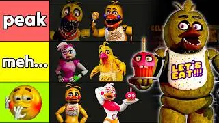 Which Chica Character is Absolute PEAK? (Ranking every FNAF Chica Animatronic)