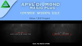 EDIUS CINEMATIC WEDDING TITLE PROJECT || EDIUS WEDDING PROJECT || EDIUS 7,8,9