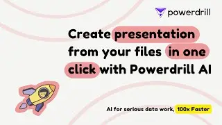 Create presentation from your files and data in one click with Powerdrill AI📈