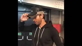 Enrique Iglesias Backstage of his Concert in Glasgow, Scotland