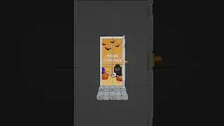 Halloween Door | 3D Blender Animation #3d #halloween #animation