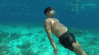 CAN U HOLD YOUR BREATH LONGER? Challenge! #philippines  #travel #snorkeling