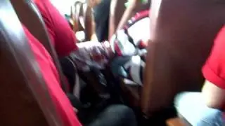 on the bus to fort doscovery