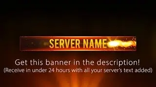 3D Minecraft Server Banner - Fireball Explosion (Template)