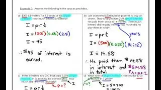 7.1 - Simple Interest