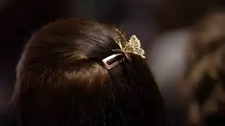 Sparkling Flapping Wing Butterfly Hair Barrette