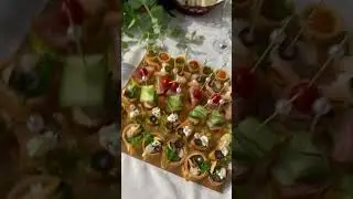 Фуршет из канапе и тарталеток