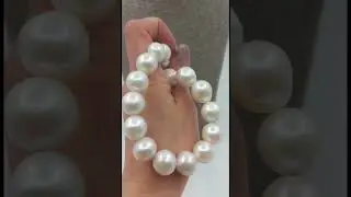 Big 13 mm.+ handpicked necklace. #madjewerly #edisonpearls #hugepearls