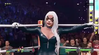 Junko And Kyoko VS Catwoman And Black Cat Stinkface Tag IW 1 (Junko And Kyoko gets Stinkface More)