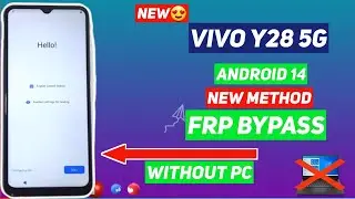 VIVO Y28 5G FRP Bypass Without PC Android 14 | New Trick FRP Unlock Android 14 Tested 100% Working⚡