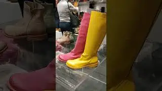 Интересная обувь в магазинах Кракова.