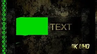 4K Title Logo Intro Green Screen Video Background.