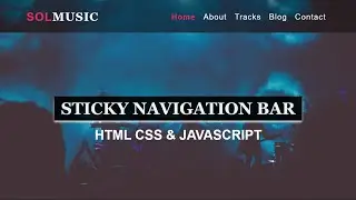 How to Make Sticky Navigation Bar on Scroll Using HTML, CSS, and JavaScript | Fixed Navbar on Scroll