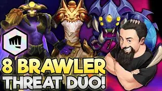 8 Brawler - Threat Brawler Carry + Tank Duo!! | TFT Glitched Out | Teamfight Tactics