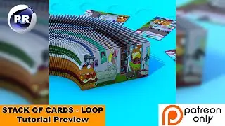 STACK OF CARDS - LOOP (C4D Patreon Tutorial Preview)