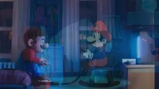 There's Something About This Scene In Super Mario Bros. Movie Mario Playing On The NES
