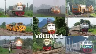DOKUMENTASI KERETA API INDONESIA VOL.1 - Indonesia Railway Documentary Video Compilation Vol .1
