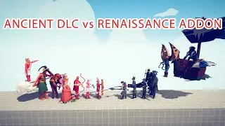 ANCIENT DLC Team vs RENAISSANCE ADDON Team - Totally Accurate Battle Simulator TABS