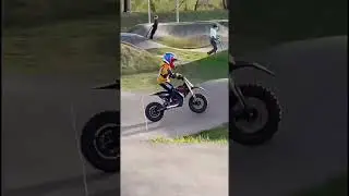 Mini riders on electric bikes! #butchbike#motorcycle#motovlog#pitbike#shortsvideo#shorts#enduro