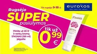 EUROKOS PASIŪLYMAI!