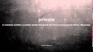 What does private mean
