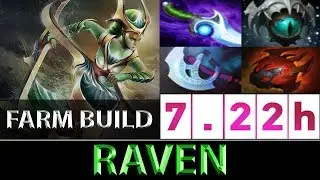 Raven [Naga Siren] 725 GPM Great Farming Build ► Dota 2 7.22h