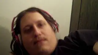 Marc thinking he can sing!
