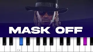 Future - Mask Off (piano tutorial)