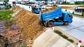 Getting Started​ Project, Filling Up The Land, Transaction Bulldozer KOMATSU D31P, Dump Truck