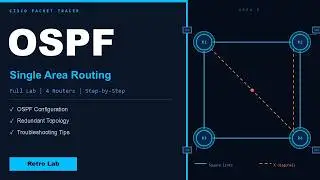 OSPF Single Area Routing | Cisco Packet Tracer Full Lab | Step-by-Step for Beginners