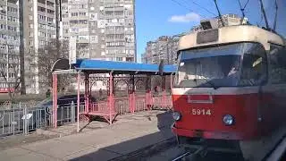 Поездка на Татре Т6А5, борт 027, марш 8К