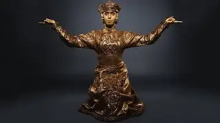 Mongolian statue. Igor Moiseyev Ballet