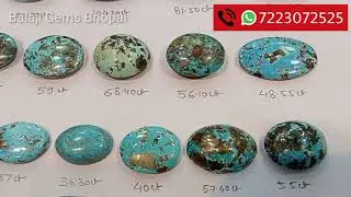 100% Original Irani Feroza Gem Stones | Natural Irani Turquoise Stones | Feroza Ratna | Irani Firoza