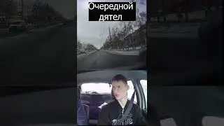 Очередной дятел на дороге.