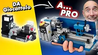 I TRANSFORM A TOY LATHE into a PRO battery-powered lathe