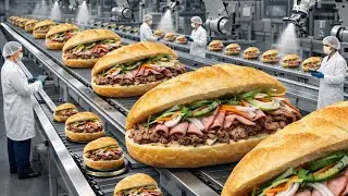 Inside a Vietnamese Bánh Mì Factory - How Traditional Bánh Mì Is Made (Full Process)