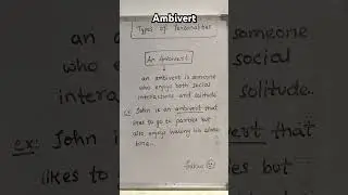 Ambivert : types of Personalities #english #englishlanguage #englishgrammar #learn #youtubeshorts