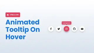 Create Animated Tooltip on Hover Animation Using HTML & CSS  |  Coding Buddy