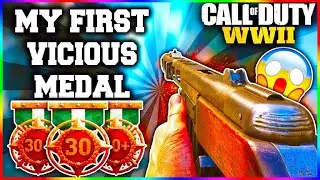 This WEAPON will GUARANTEE YOU a vicious medal!! PPSH CLASS SETUP IN COD WW2 (FIRST VICIOUS MEDAL)
