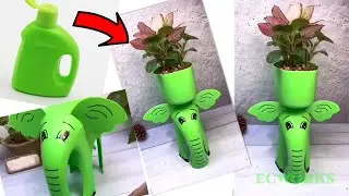 DIY Plant Pot Using Detergent Bottle