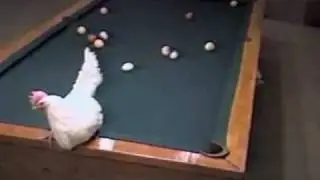 naked white chick playing pool