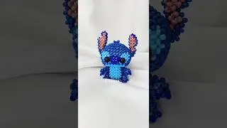 стич из бисера амигуруми 