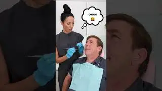 dental hygienist forgot he didn't have any teeth #shorts