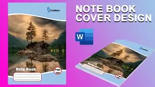 Notebook Cover page Design using ms word | Note Book Design in Ms word