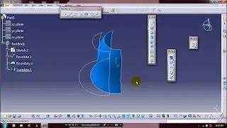 BOUNDARY & EXTRACT SURFACE IN CATIA V5