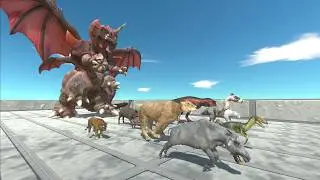 Escape from Destoroyah - Animal Revolt Battle Simulator