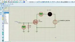 MOSFET Simulation VGS and ID with Load